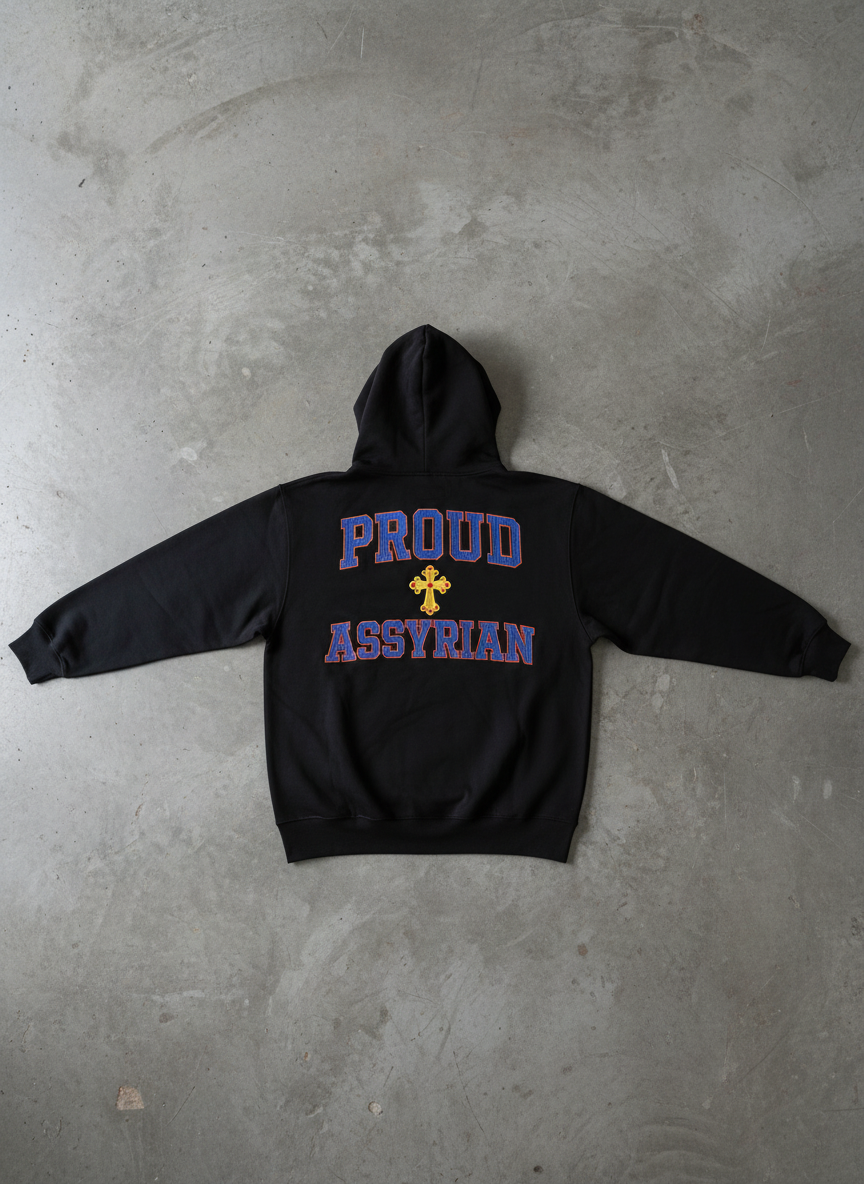 Proud Assyrian Hoodie Back