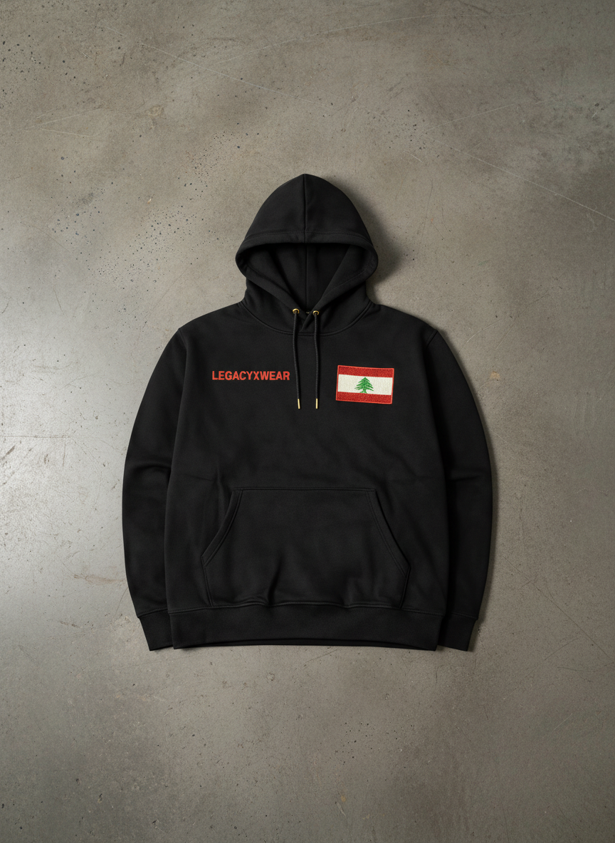 Proud Lebanese Hoodie Front